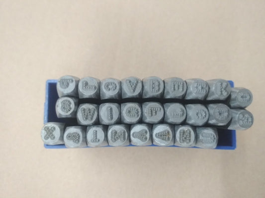 Gravurem AR14404000, 4 mm Schlagbuchstaben, Schlagstempel A-Z, Rechnung V07967