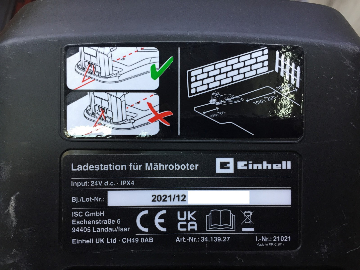 Einhell robotic lawnmower FREELEXO Basic Solo (3413960), up to 300 m², I33542