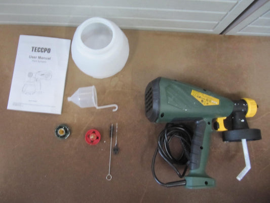 TECCPO Elektrische Farbspritzpistole, 500 W, Farbsprüher, Tank 1300 ml, I01194