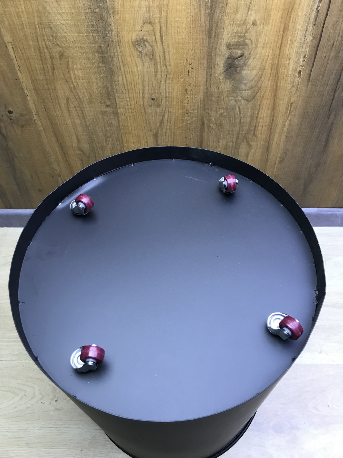 RUECAB 2851 Holzpellets rund Kaminofen Metalleimer mit Deckel, I30355