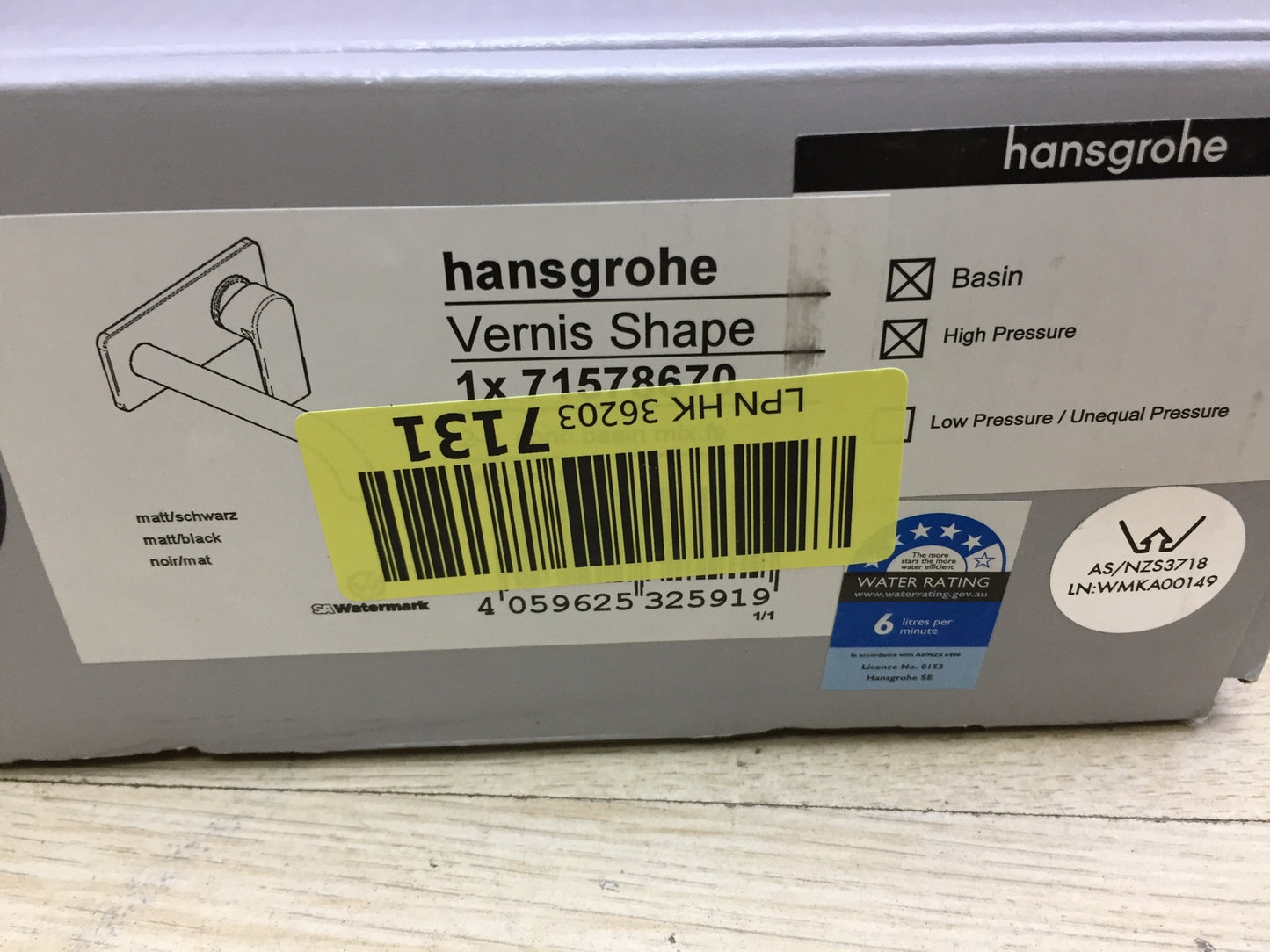 Hansgrohe 71578670 Vernis Shape basin mixer, concealed, faucet, I31992
