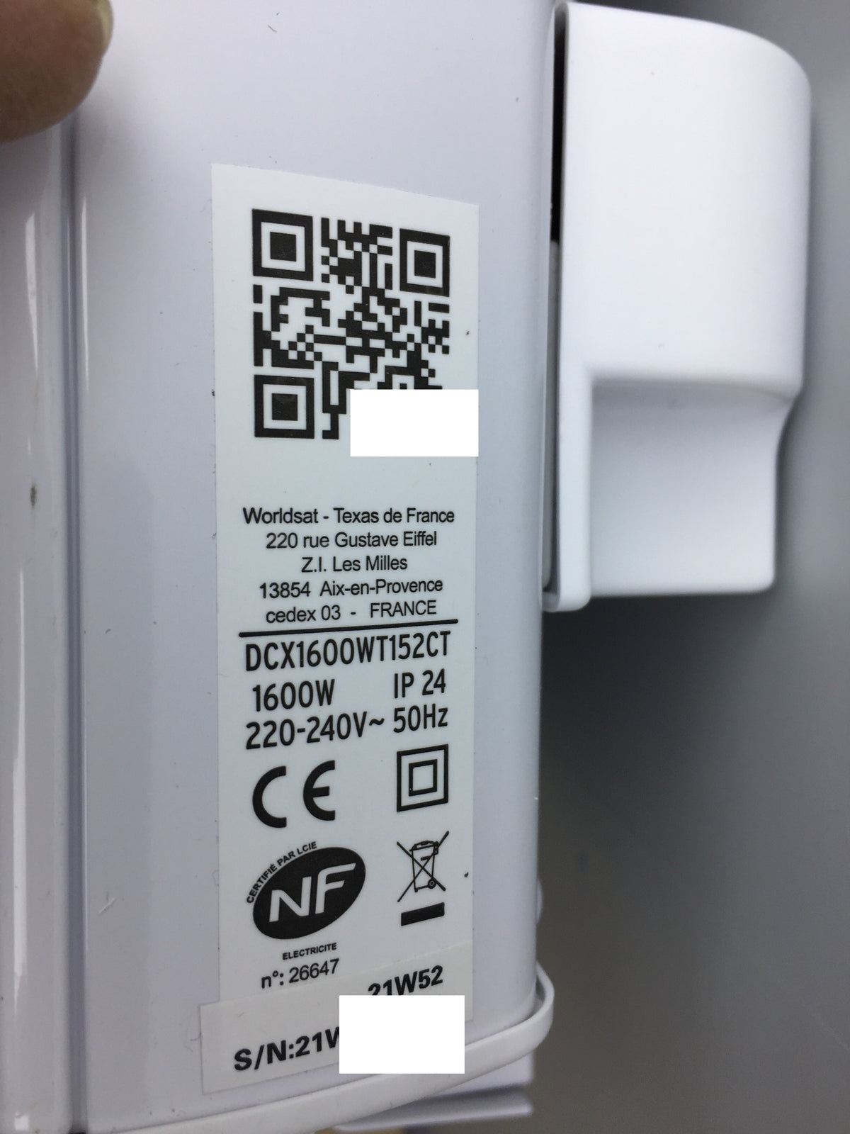 Cayenne DCX1600WT152CT Handtuchtrockner 1600W, I16207