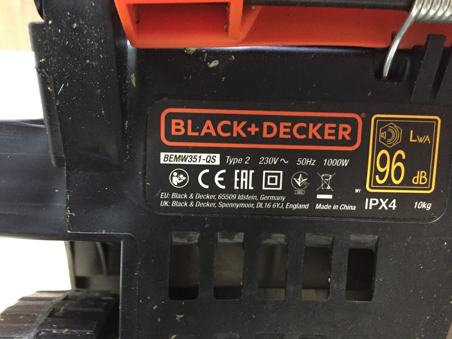 Black&Decker BEMW351 Electric Lawn Mower 1.0kW 32cm, I33164