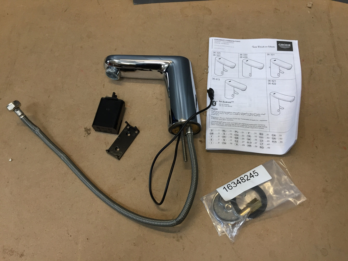 GROHE Eurosmart CE Badarmatur 36439000, Infrarot Armatur, Wasserhahn, I13919