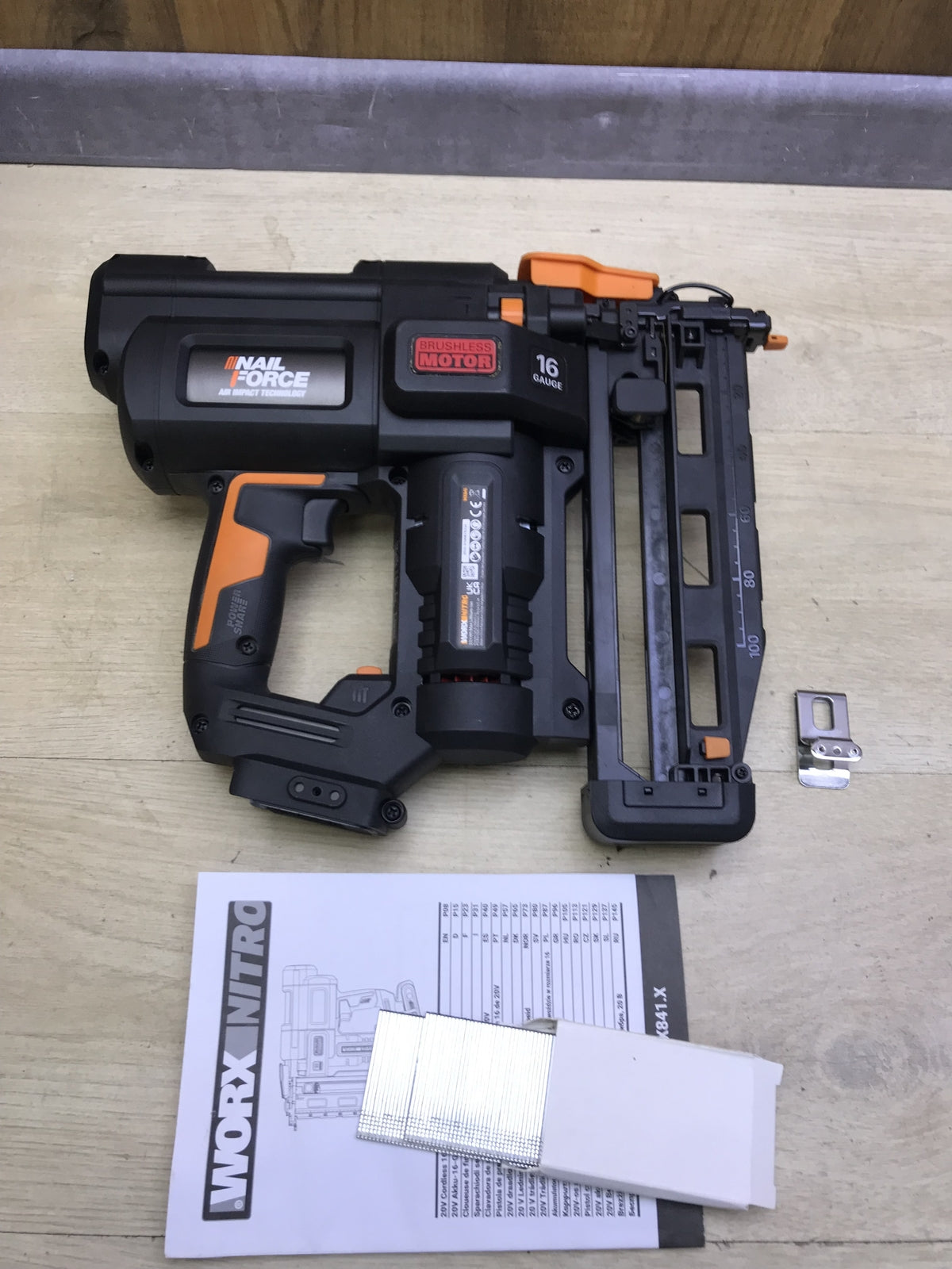 WORX WX841 Nitro 20V Akku-Nagler solo, Kabelloser Nagler, I31948