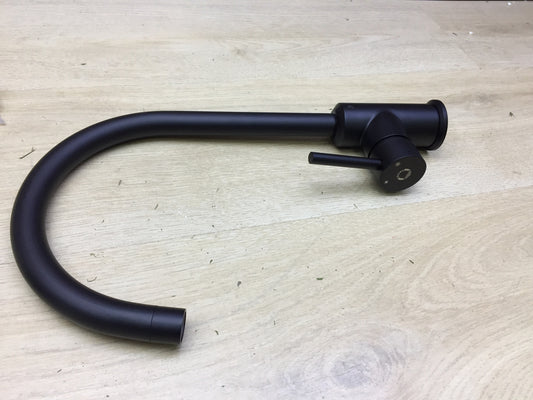 CECIPA Küchenarmatur 360° Schwenkbar Hochdruck, Wasserhahn, schwarz, I24540