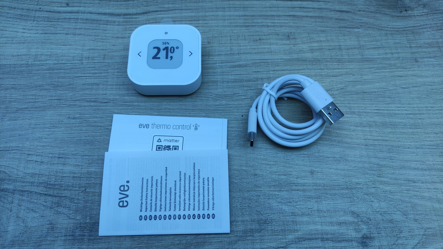 Eve Thermo Control (Matter) temperature sensor and controller 20ECK9901, I32549