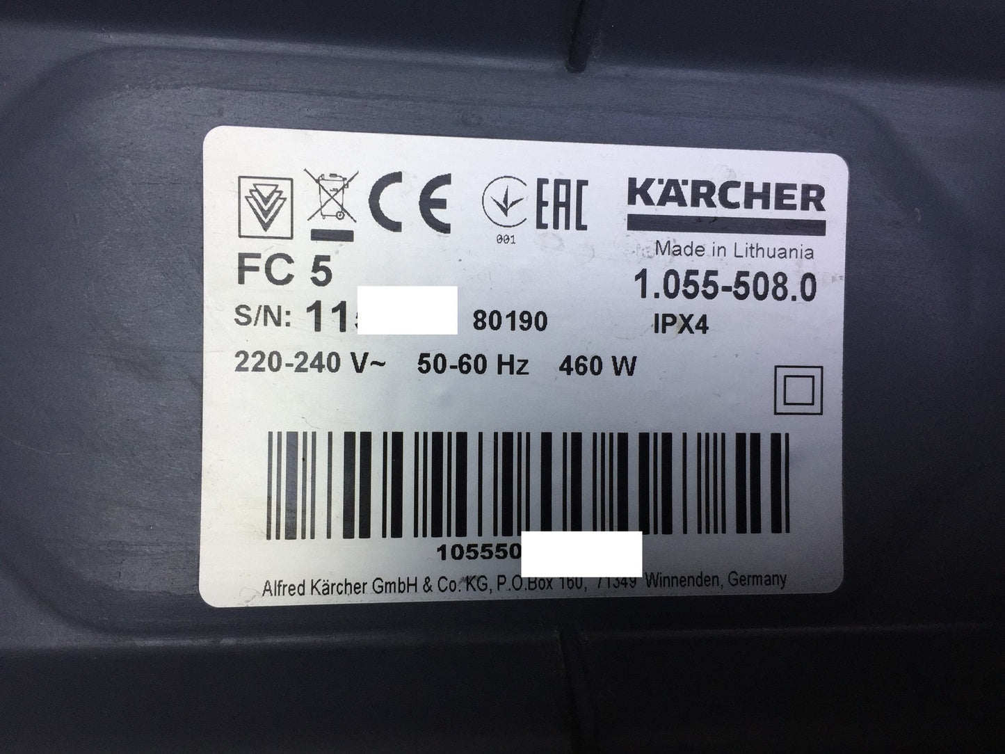 Kärcher FC 5 yellow hard floor cleaner (1.055-508.0), I33155
