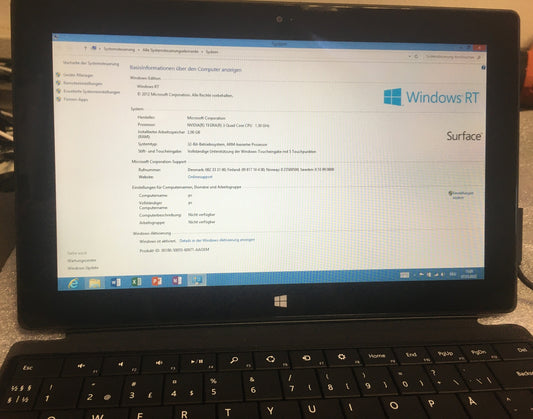 Microsoft Surface RT 32GB 1516 Windows Tablet 10,6" Touch WiFi