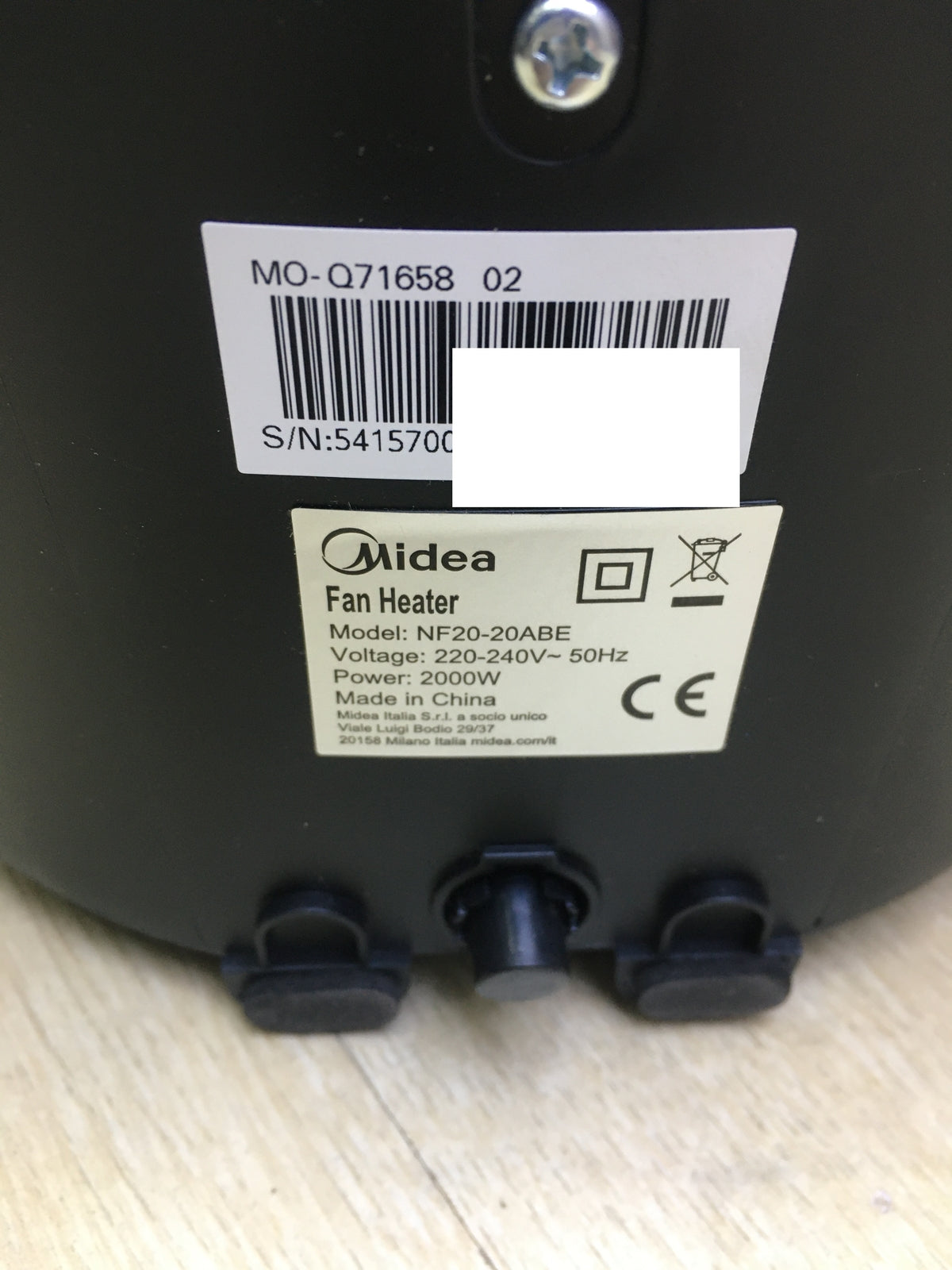Midea NF20-20ABE fan heater, ceramic, 2000 W, I31069
