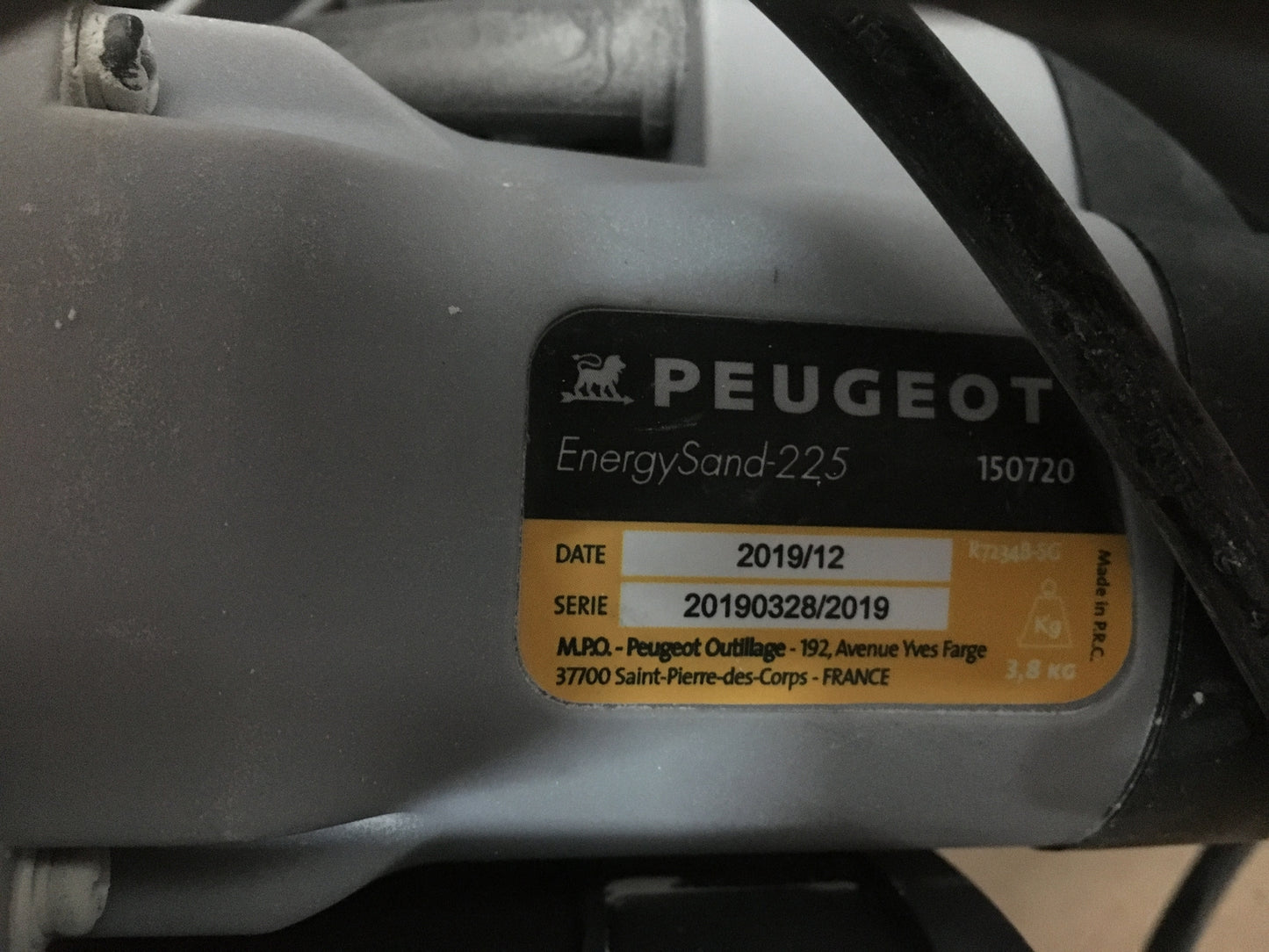 Peugeot 150720 Energysand-225 Schleifmaschine Gips Teleskop, I13905
