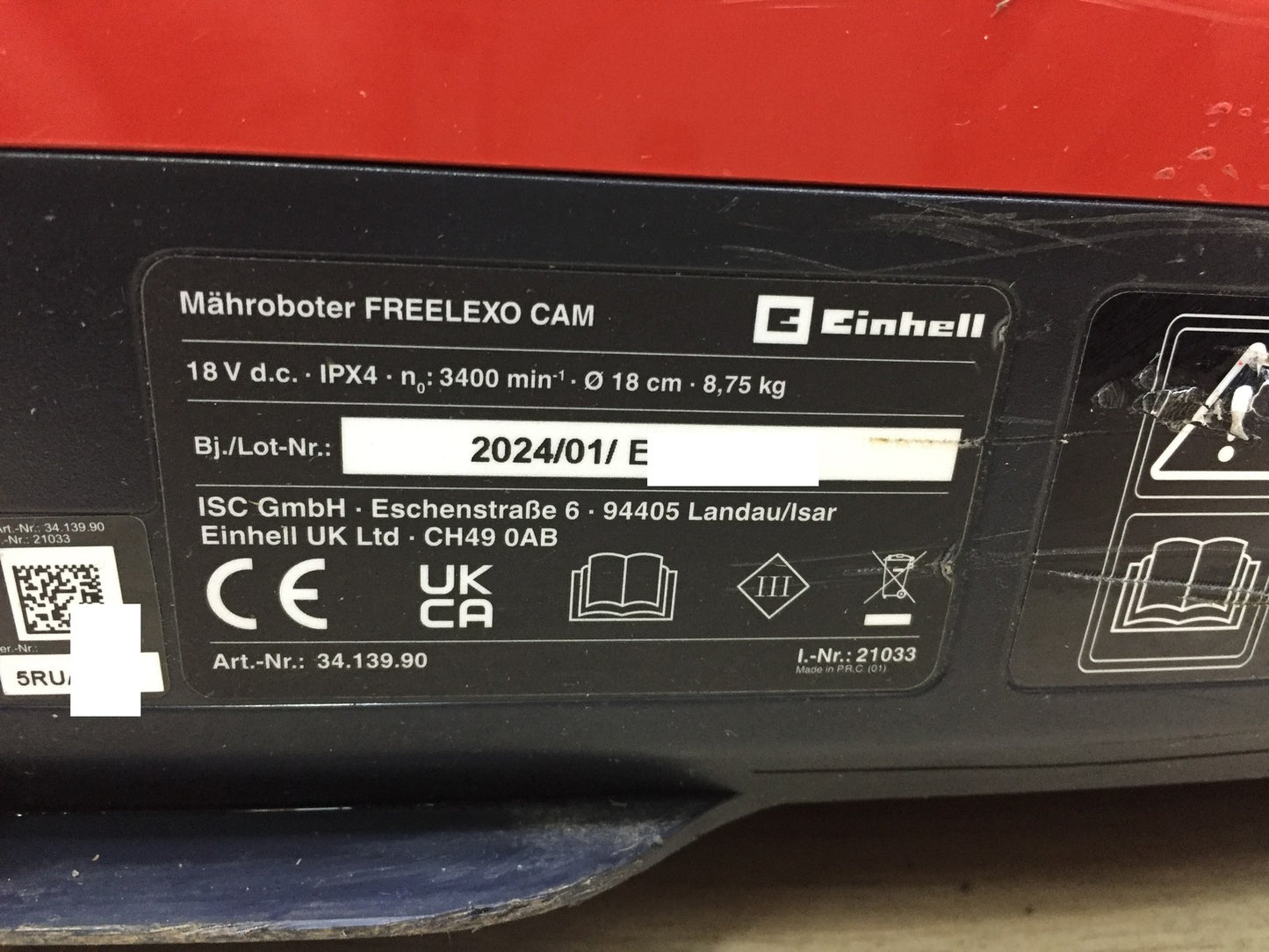 Einhell Freelexo CAM 500 robotic lawnmower (3413990) I33494