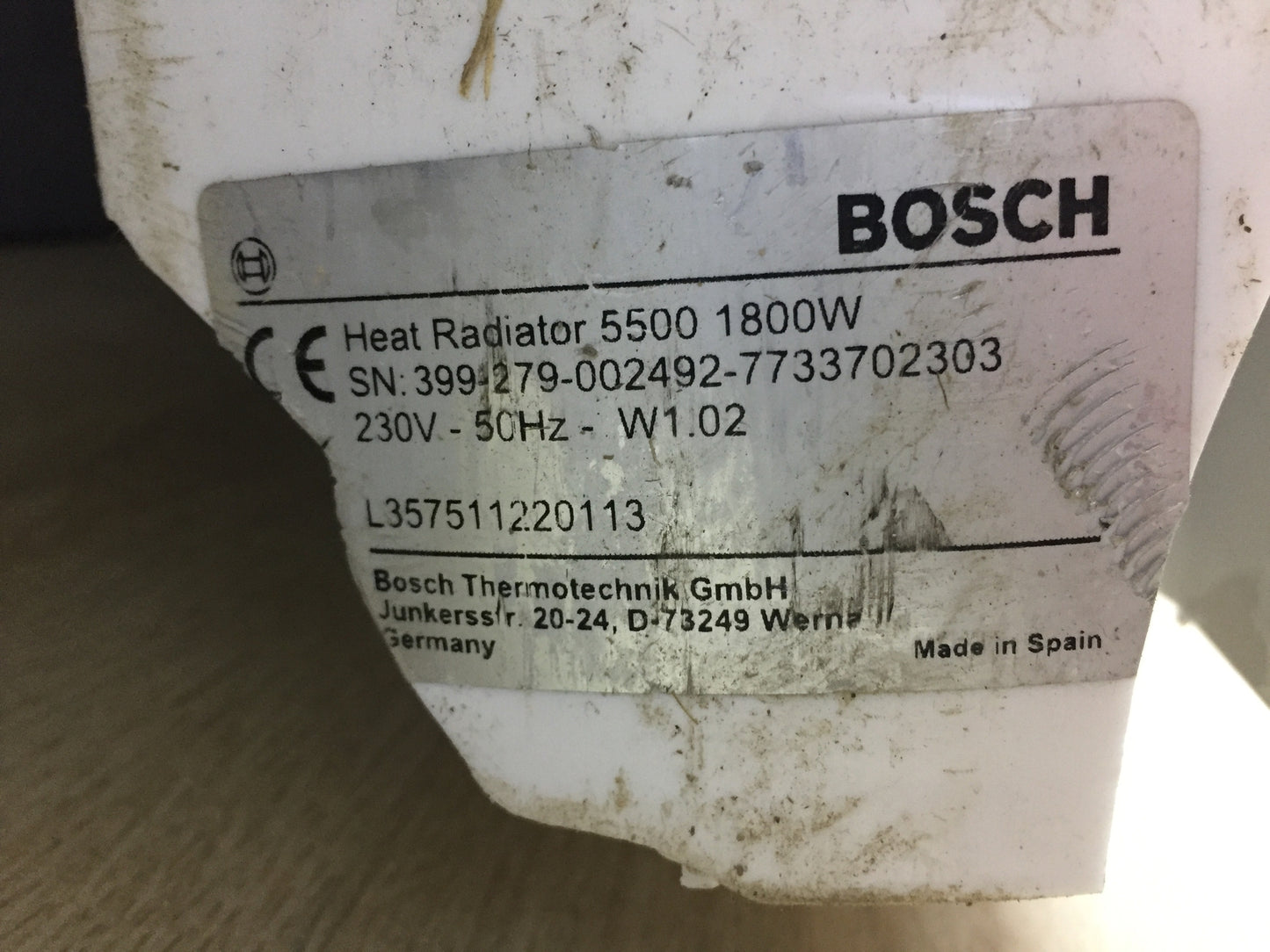 Bosch Heat Radiator 5500 Oil-filled Radiator 1800 W, with digital display, I30319