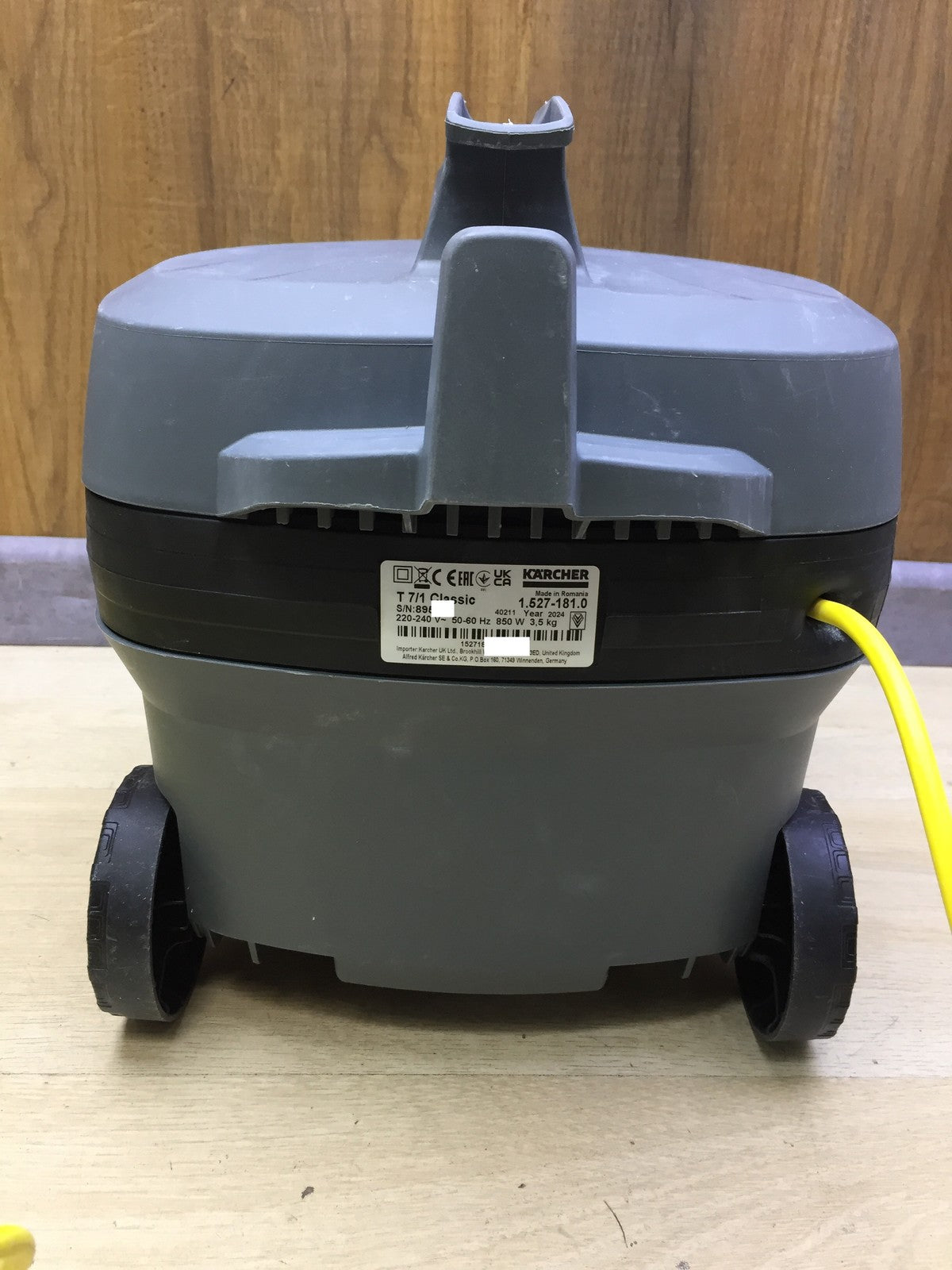 Kärcher T 7/1 Classic dry vacuum cleaner (1.527-181.0), 850W, 7L, I33333