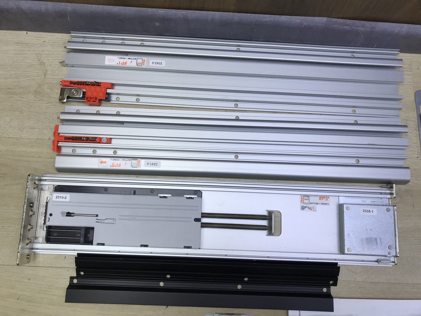 BLUM REVEGO uno pocket rail set length 500 mm, left, I31751