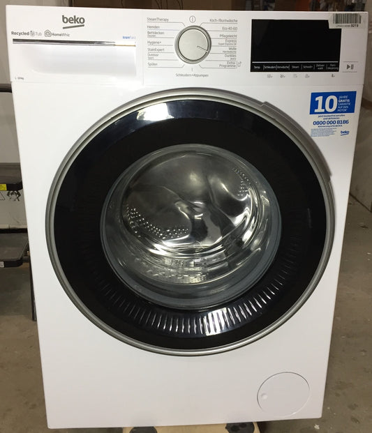 Beko B3WFT510413W Freistehende Waschmaschine 10 kg 1400 U-Min SteamCure AddXtra