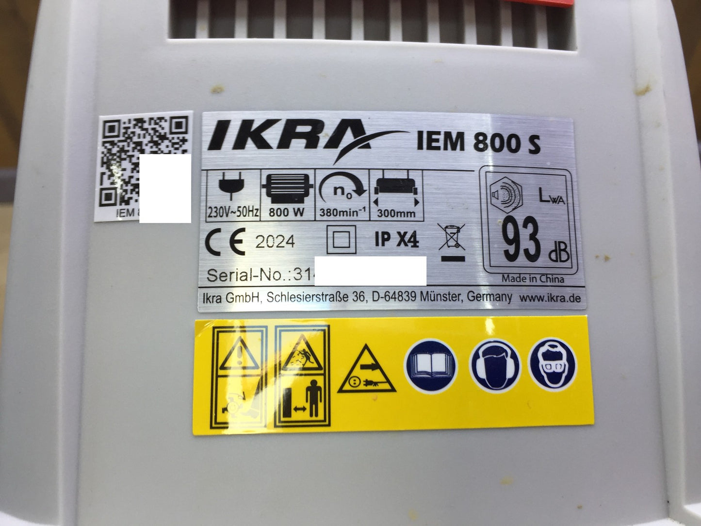 IKRA Electric Cultivator IEM 800S, Working Width 30cm, I33042