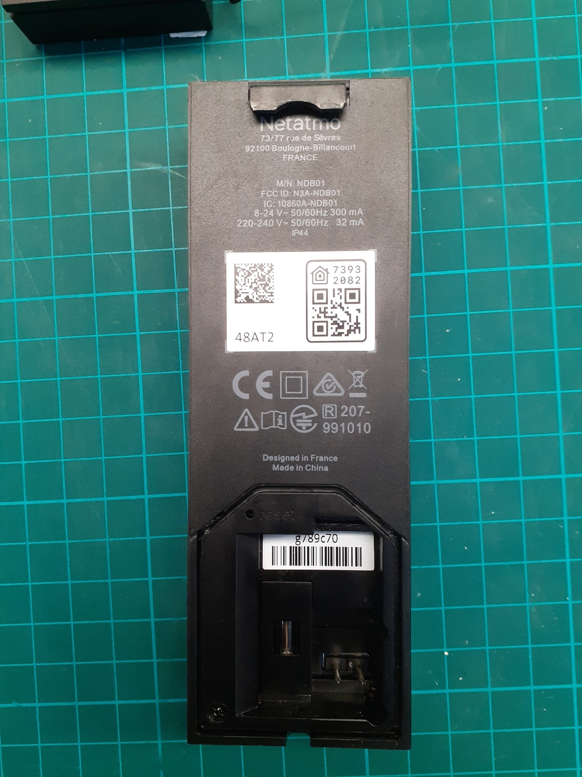 Netatmo Smarte Video Türklingel mit Kamera, WLAN, 2-Wege-Audio, NDB-N, I04789