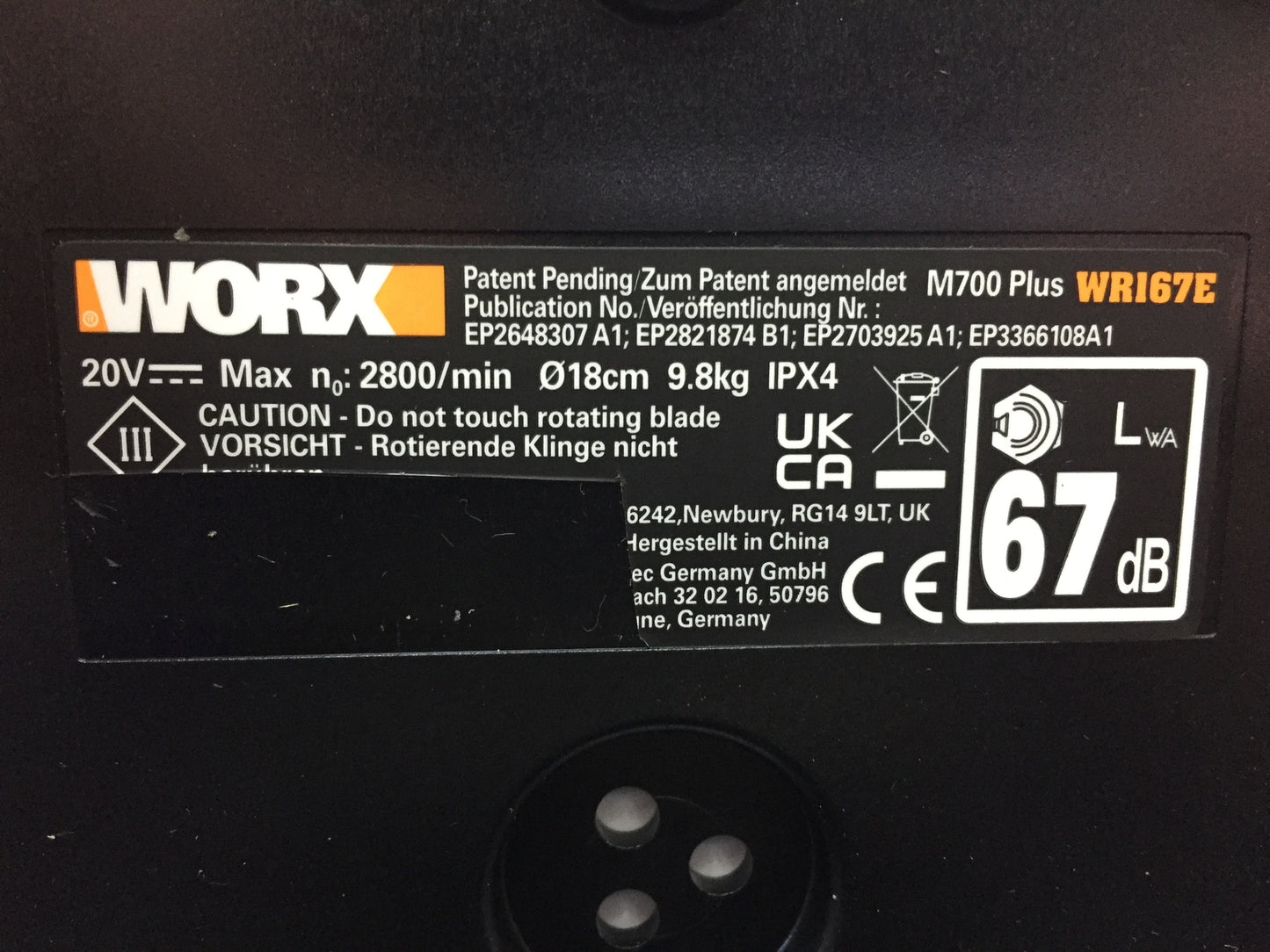 WORX Landroid M700 PLUS WR167E Mähroboter für Gärten bis 700 qm, I32810