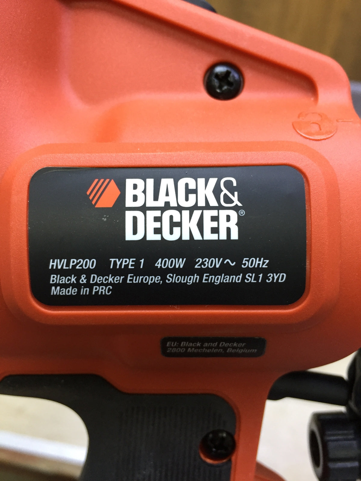Black & Decker HVLP200 Niederdruck-Spritzpistole 400 W, I32712
