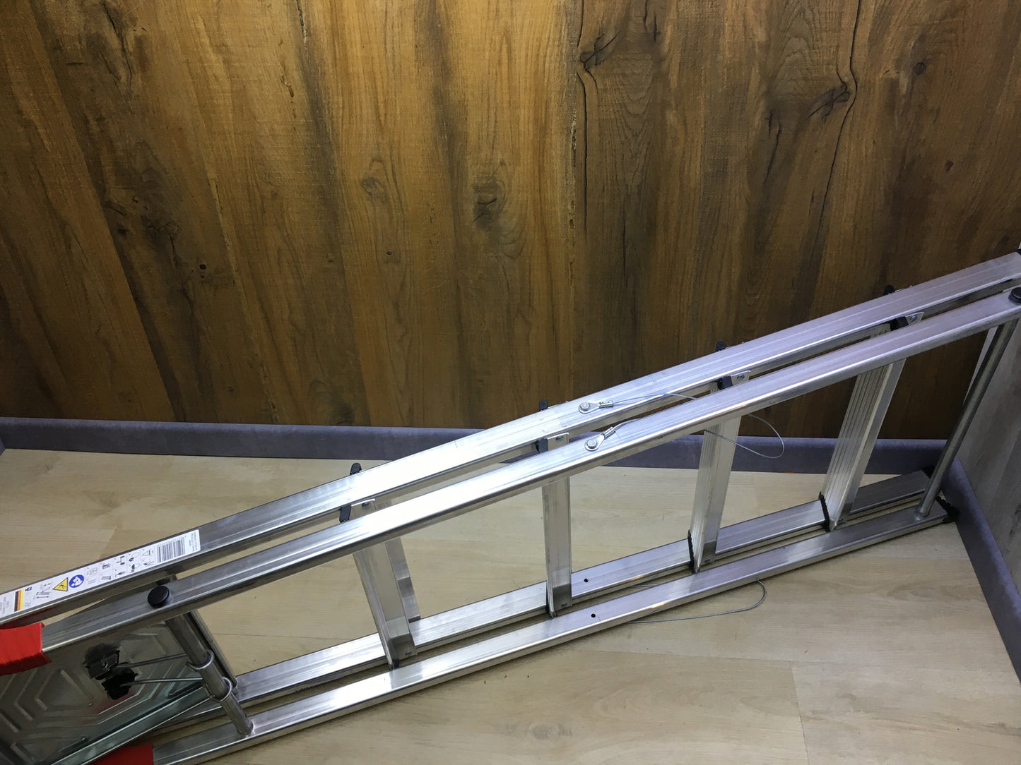 Hailo L60 StandardLine aluminum safety stepladder, 5 steps, I30500
