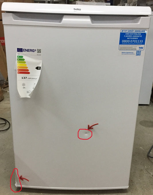 Beko TSE1284N Kühlschrank Tischkühlschrank 114 L Gefrieren MinFrost Weiß