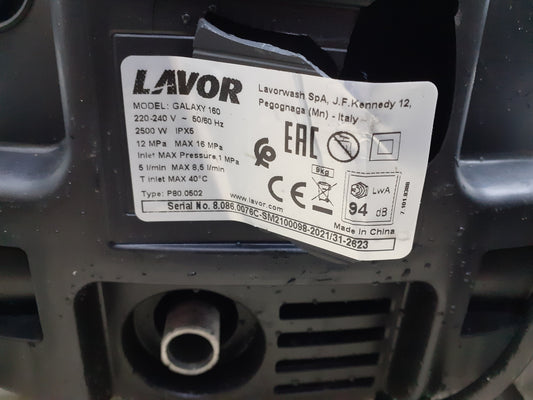 Lavor Galaxy 160 Hochdruckreiniger 160 bar 2500 W, I16682