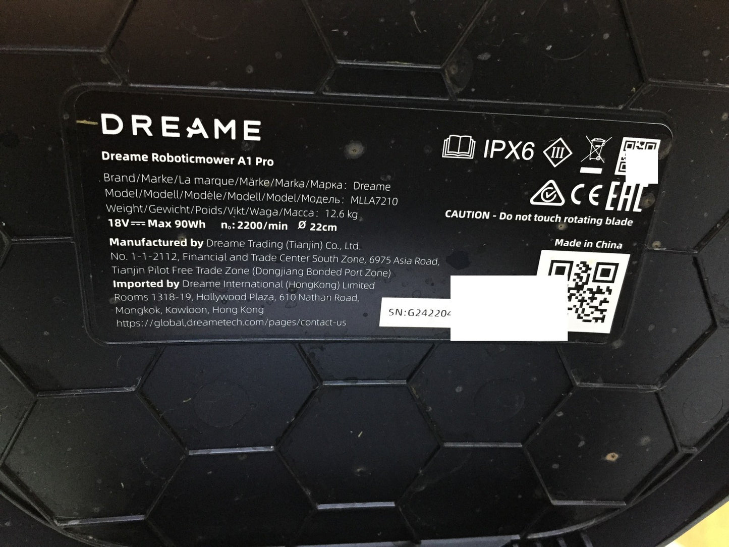 DREAME Intelligent Robotic Lawnmower A1 Pro up to 2000m² 3D Sensor (MLLA7210) I33241