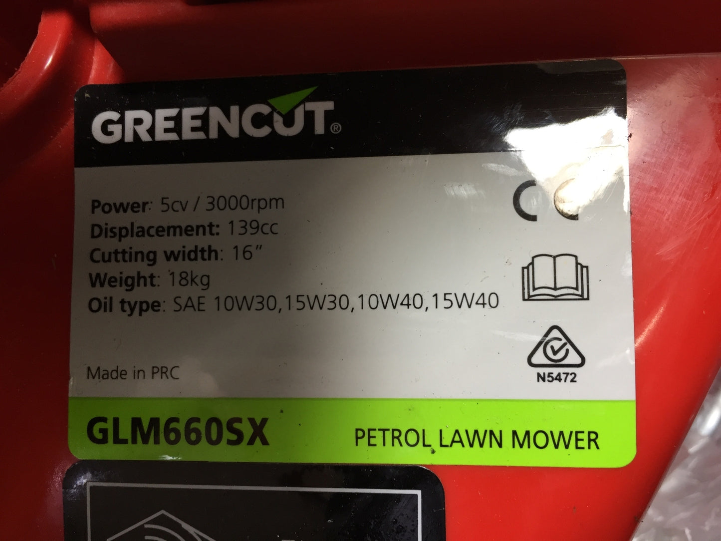 GREENCUT GLM660SX petrol lawn mower 40 cm, I32787