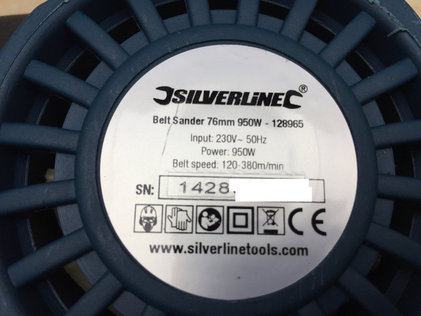 Silverline 128965 Bandschleifer 950W, I15492