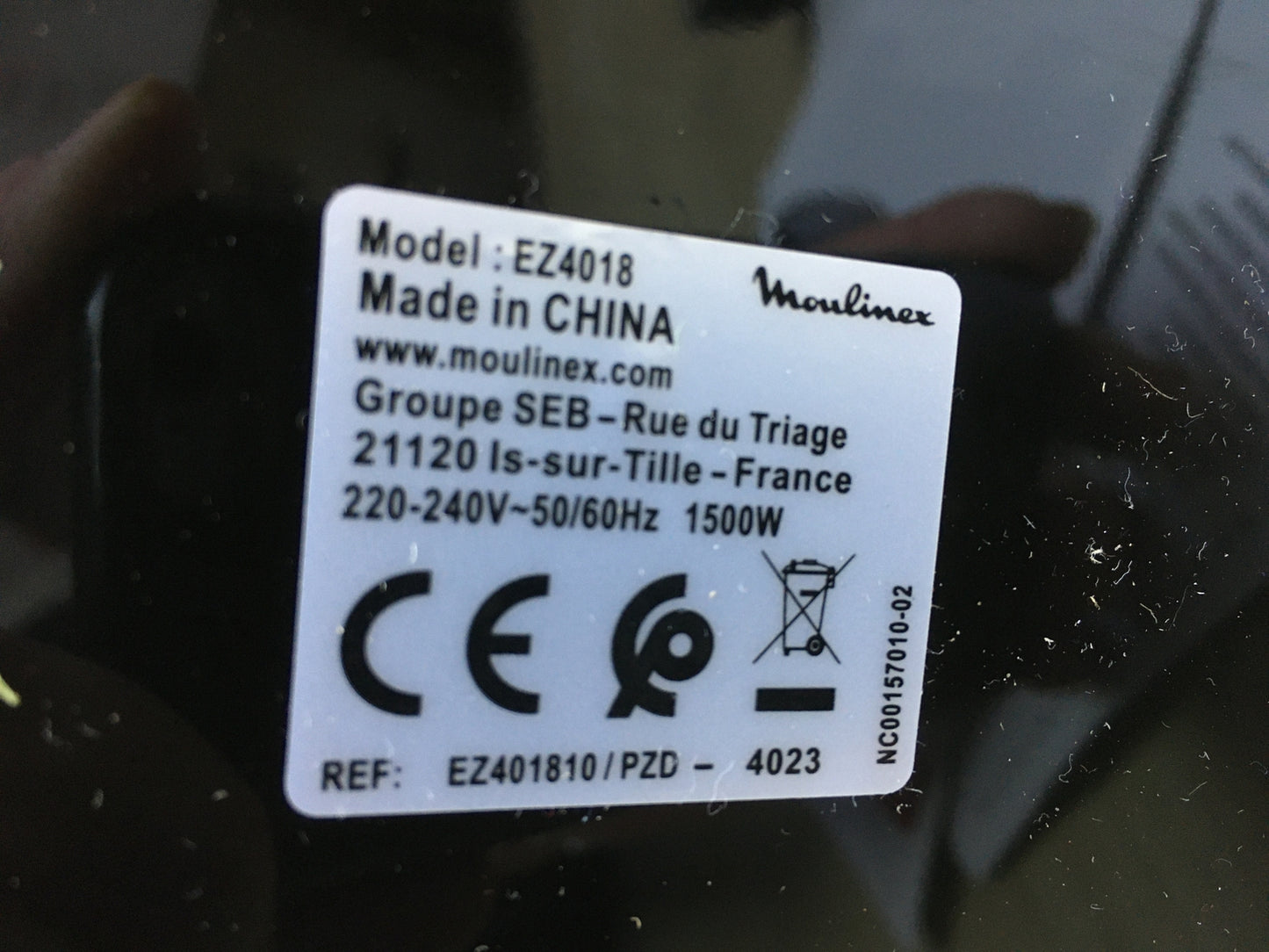 Moulinex Easy Fry Hot Air Fryer EZ4018, 1500W, 4.2 L, I29107