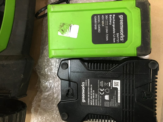 Greenworks 40V Akku-Rasenmäher, 35cm Schnittbreite 2501907, 1x Akku, I07585