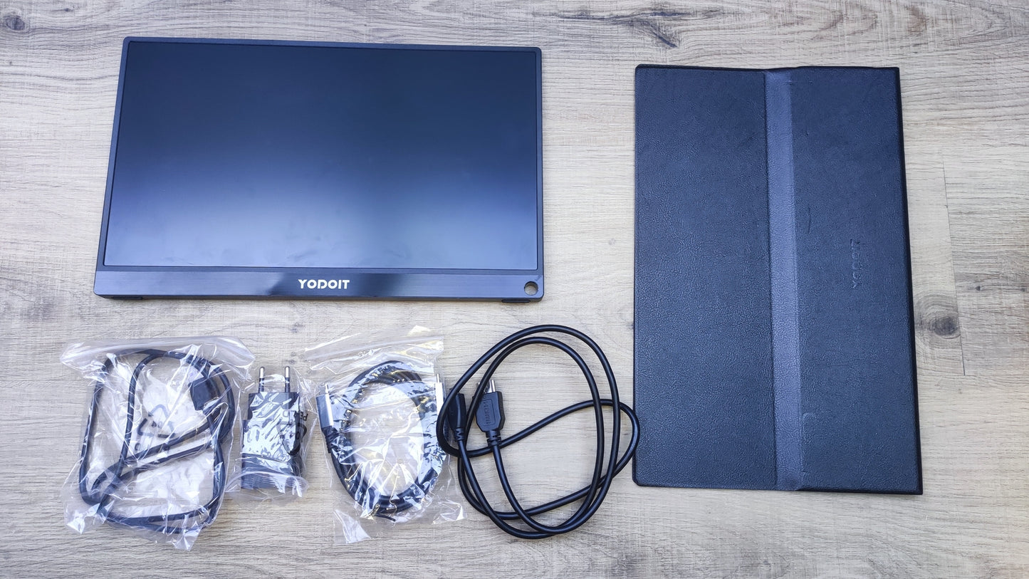 Yodoit PTM14 Tragbarer Monitor 14" FHD 1920x1080 Mini-HDMI USB-C 60Hz 2ms