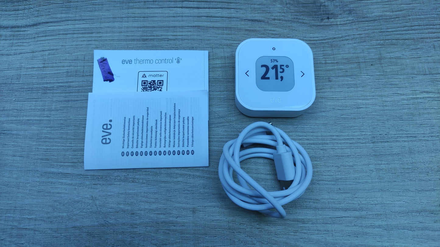Eve Thermo Control (Matter) temperature sensor and controller 20ECK9901, I32549