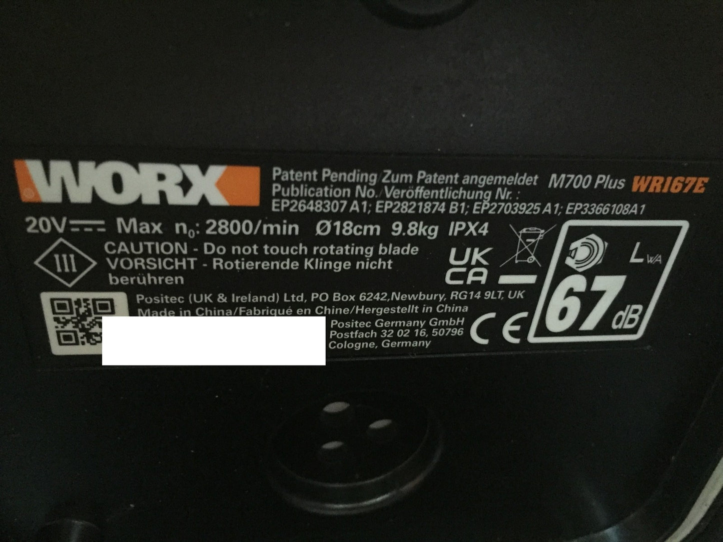 WORX Landroid M700 PLUS WR167E Mähroboter für Gärten bis 700 qm, I33688