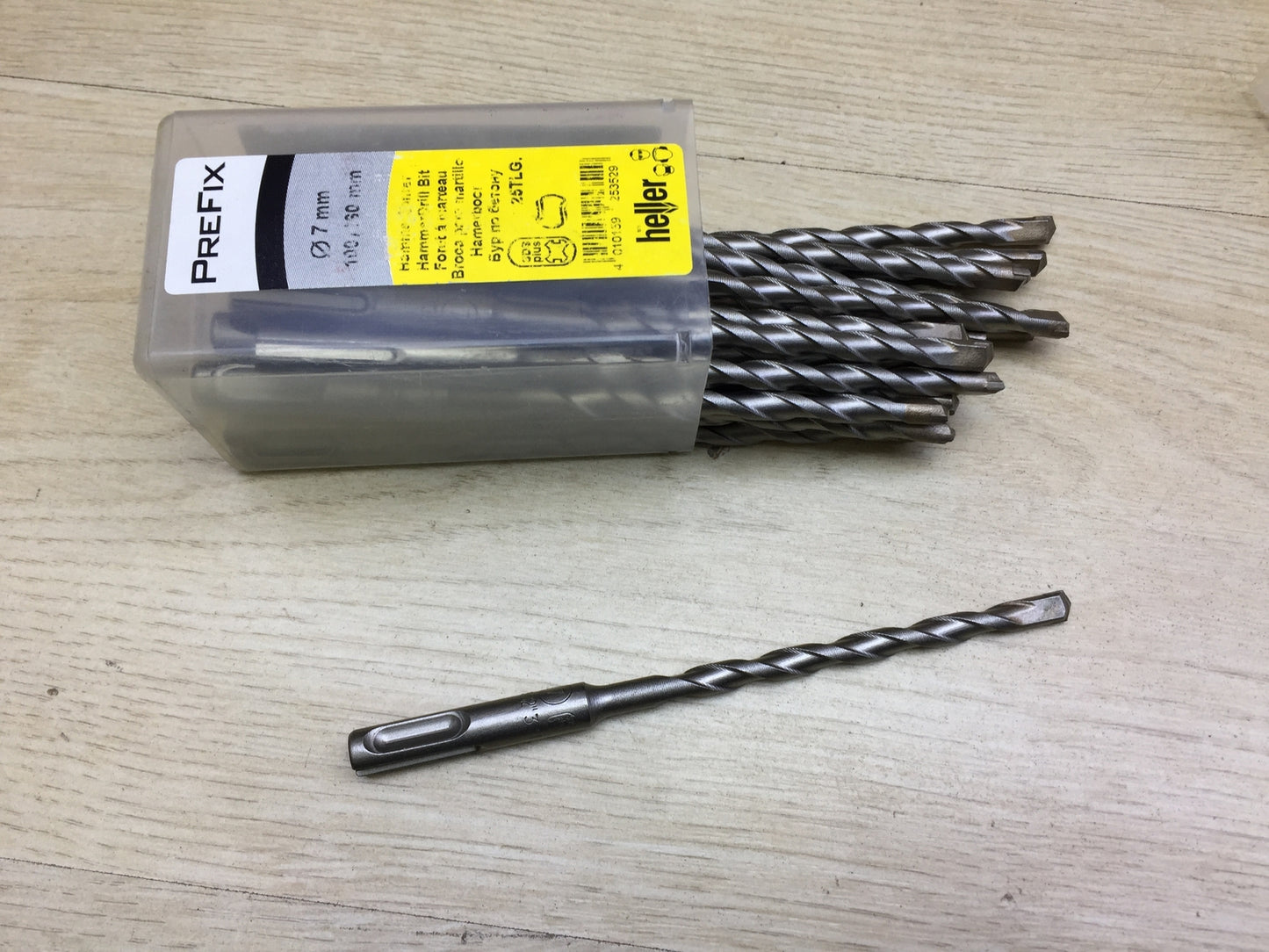 25 Stück Heller SDS-Plus Hammerbohrer Ø 7,0 mm 100/160 mm I25467