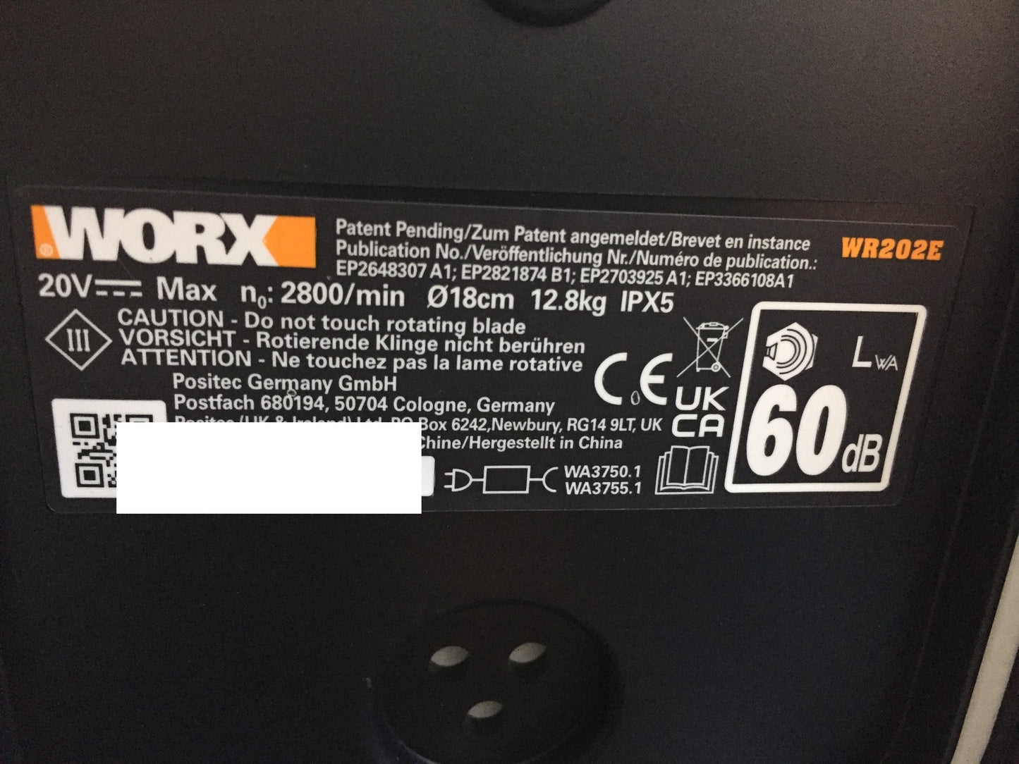 WORX Landroid Vision S250 robotic lawnmower WR202E, for gardens up to 250m², I33472