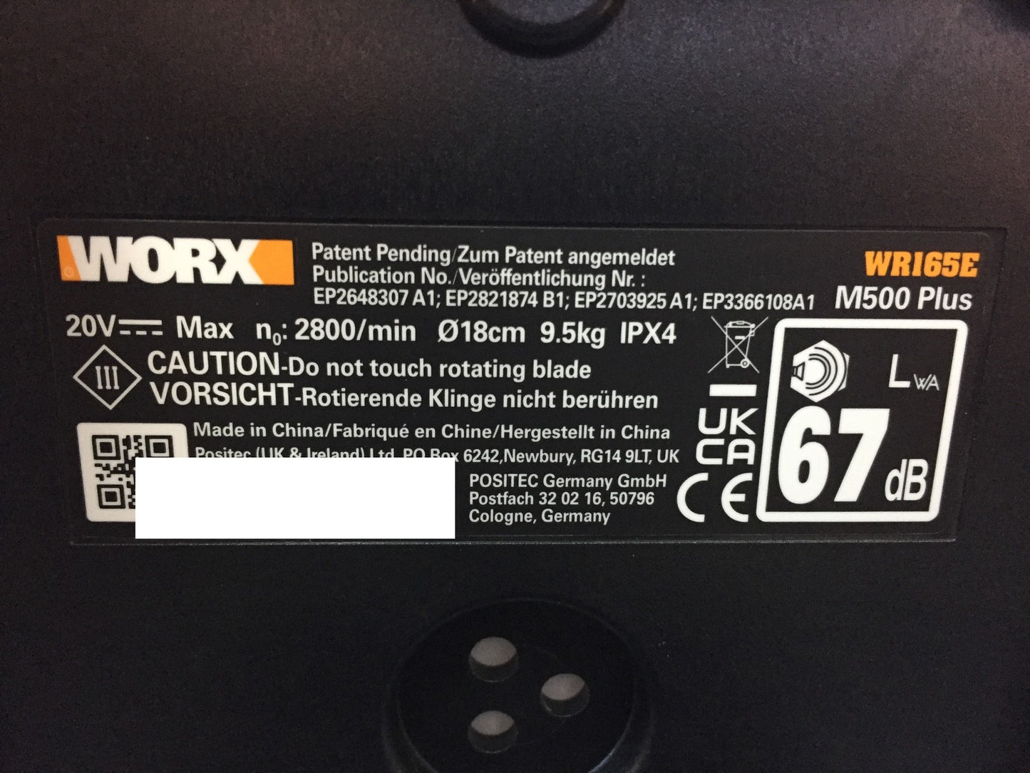 WORX Landroid M500 PLUS WR165E Mähroboter bis 500 qm mit WLAN, Bluetooth, I33519
