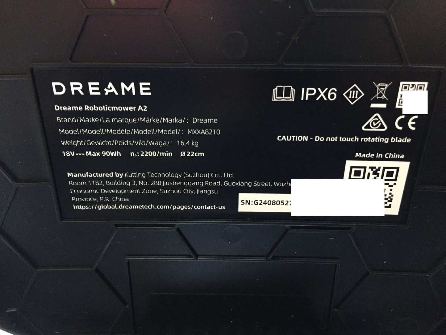 DREAME Robotic Lawnmower A2 (MXXA8210), Auto-Limiting System, 3000 m², I33307