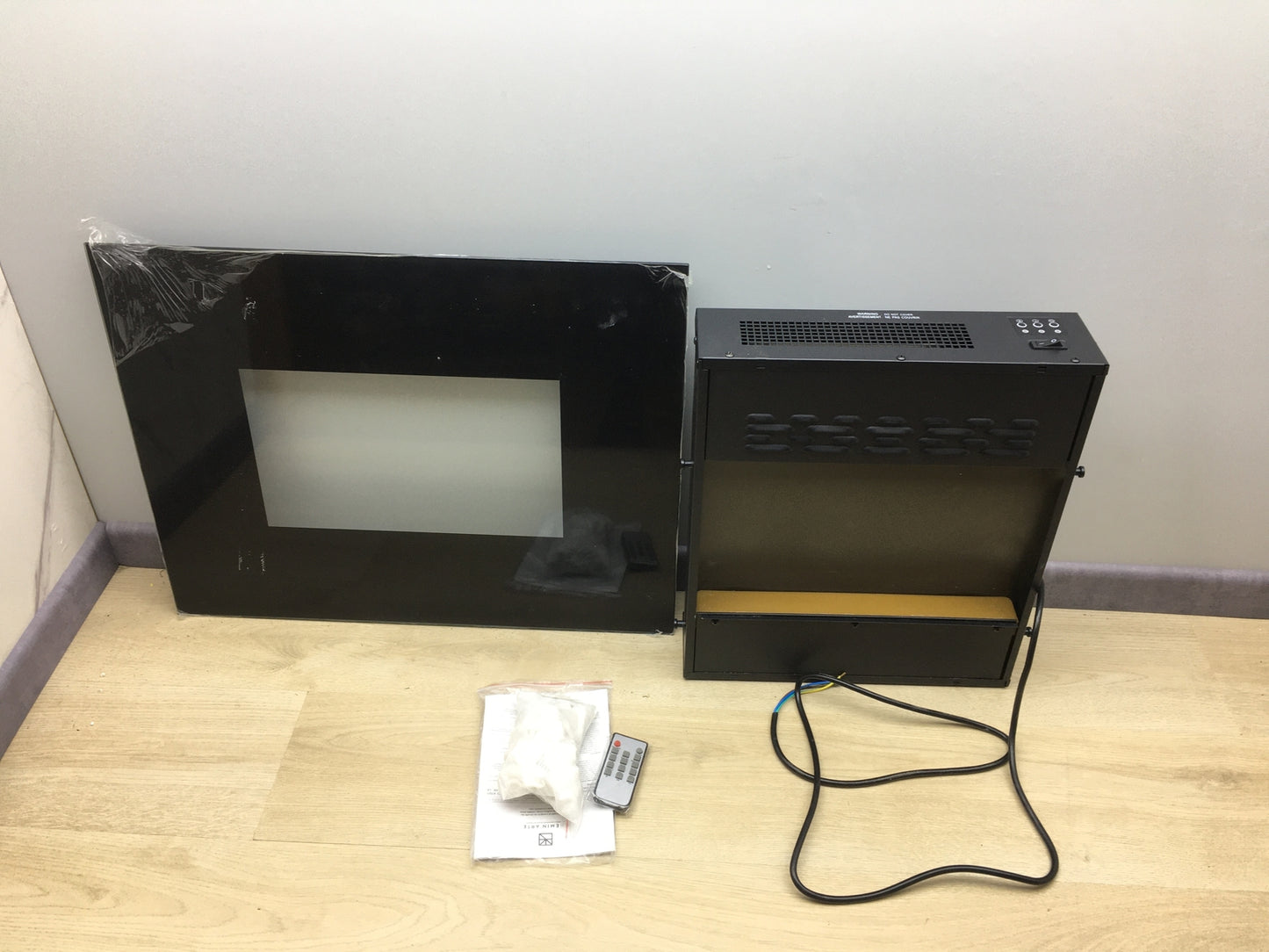 Chemin'Arte 039 Electric Fireplace Steel Black, I15712