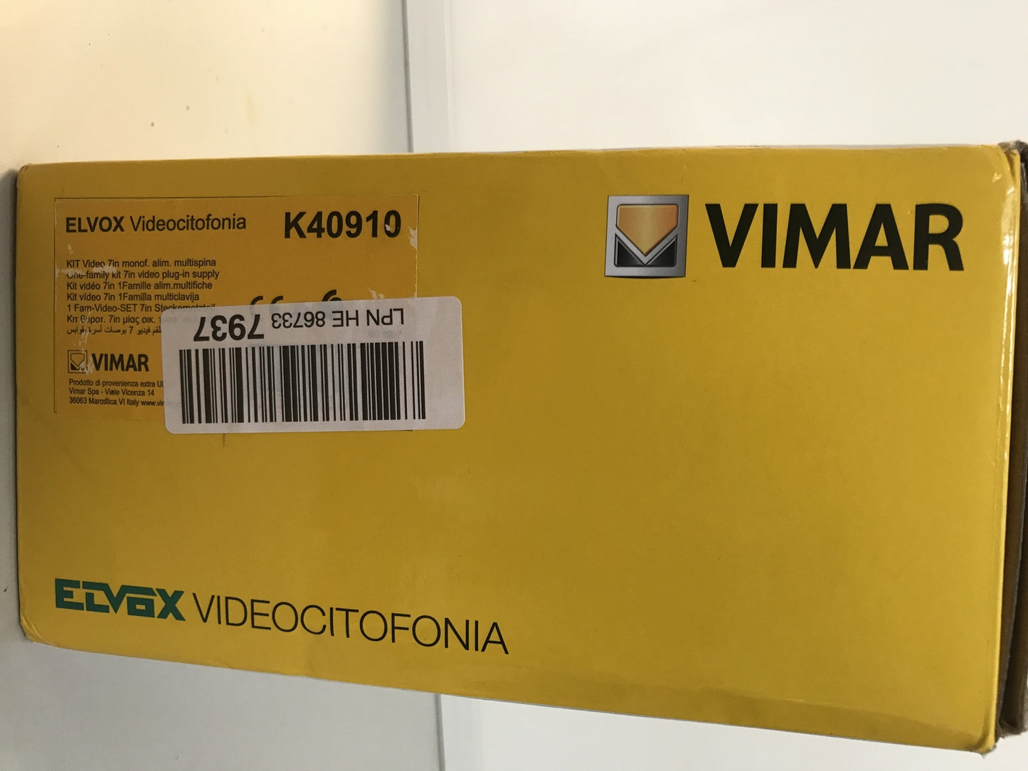 VIMAR ELVOX K40910 Videosprechenalage Set mit Monitor 7 Zoll, I32202