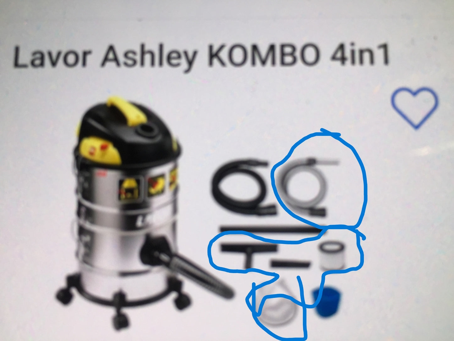 Lavor Ashley KOMBO dry and wet vacuum cleaner, I32049
