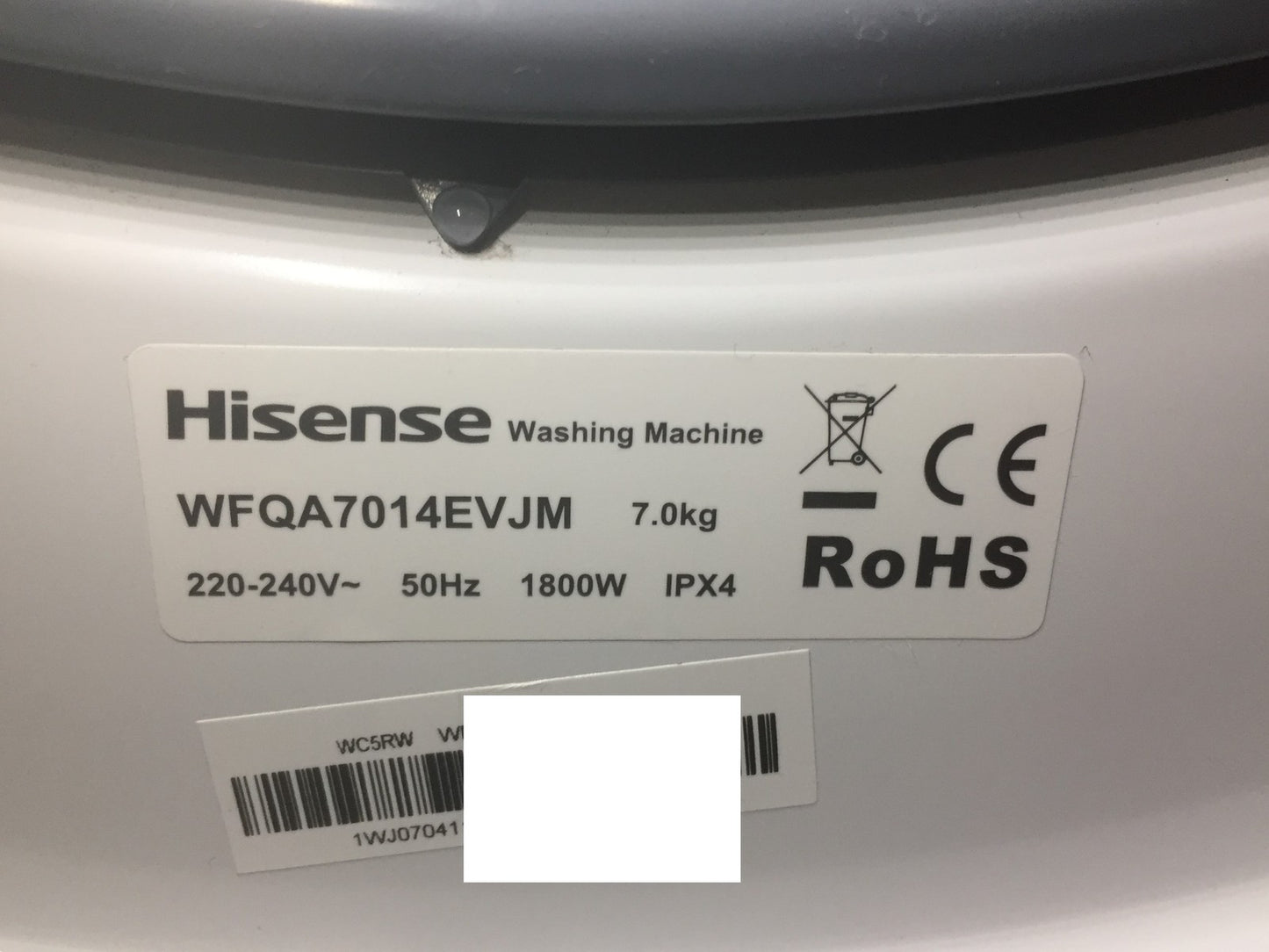 Hisense WFQA7014EVJM Waschmaschine 7 kg weiß EEK: A I34383
