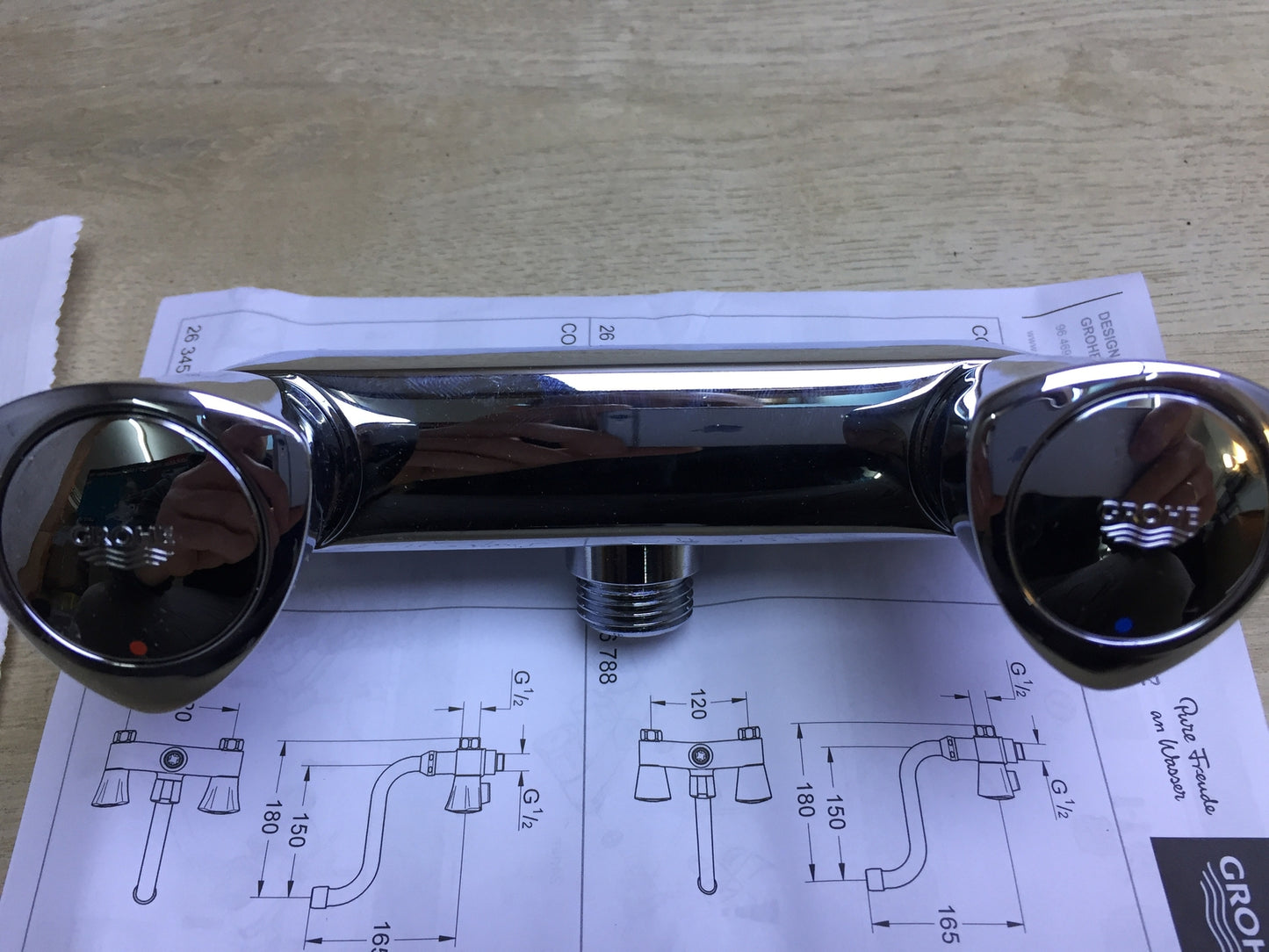 Grohe Costa S shower fitting 26319001, 120 mm, silver, I30835