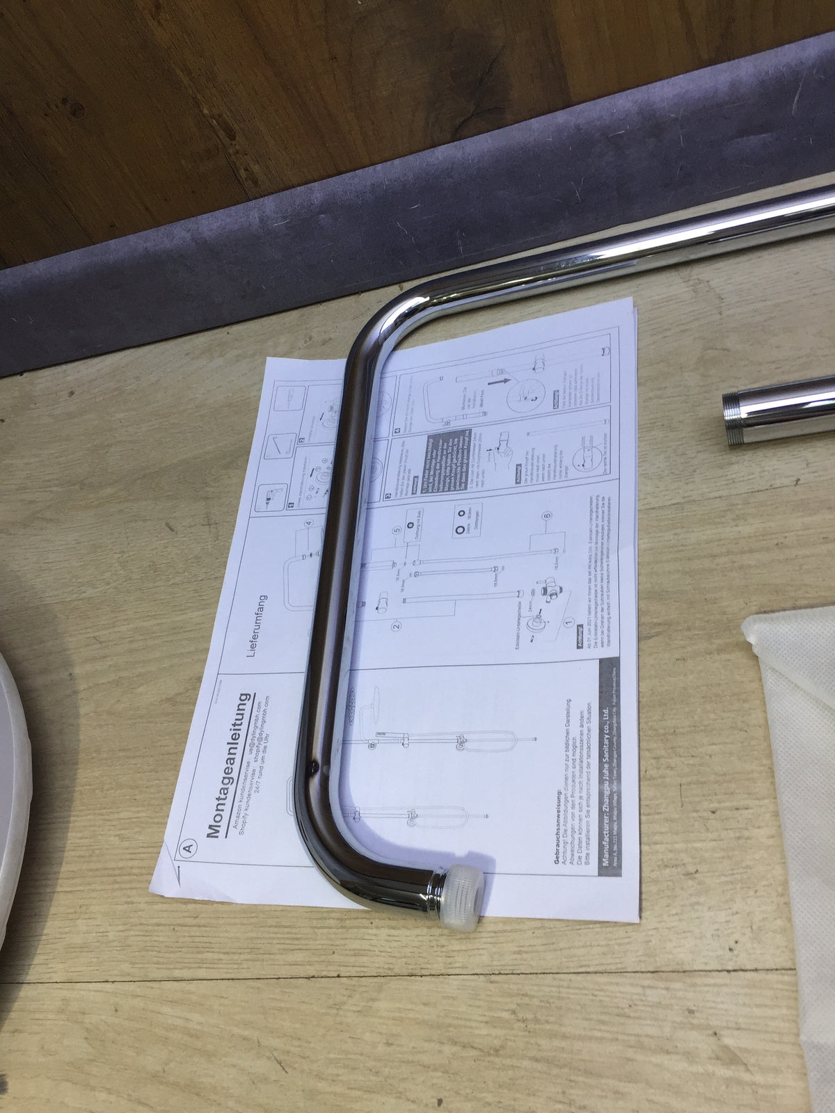 JOHO DE-2525-CP shower set with diverter, chrome shower system, I31951