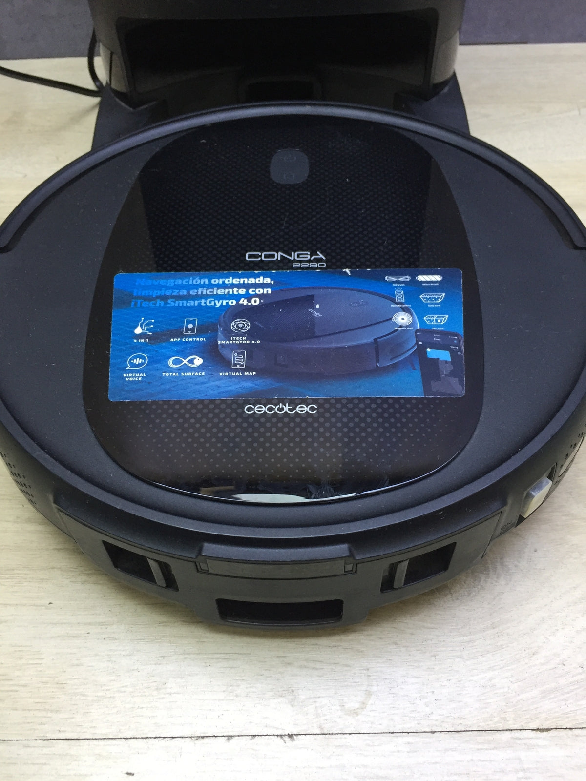 Cecotec Conga 2290 Ultra Saugroboter mit Wischfunktion (05661), I29609