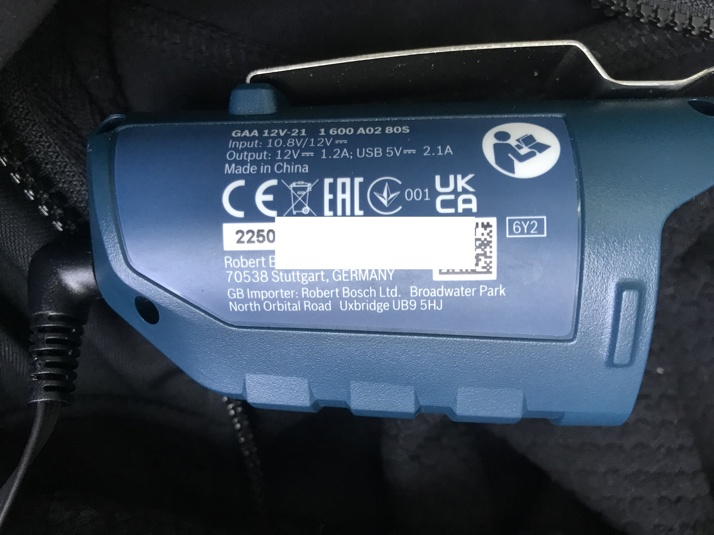 Bosch Professional Heated Sweat Jacket GHH 12+18V XA Solo, I31708