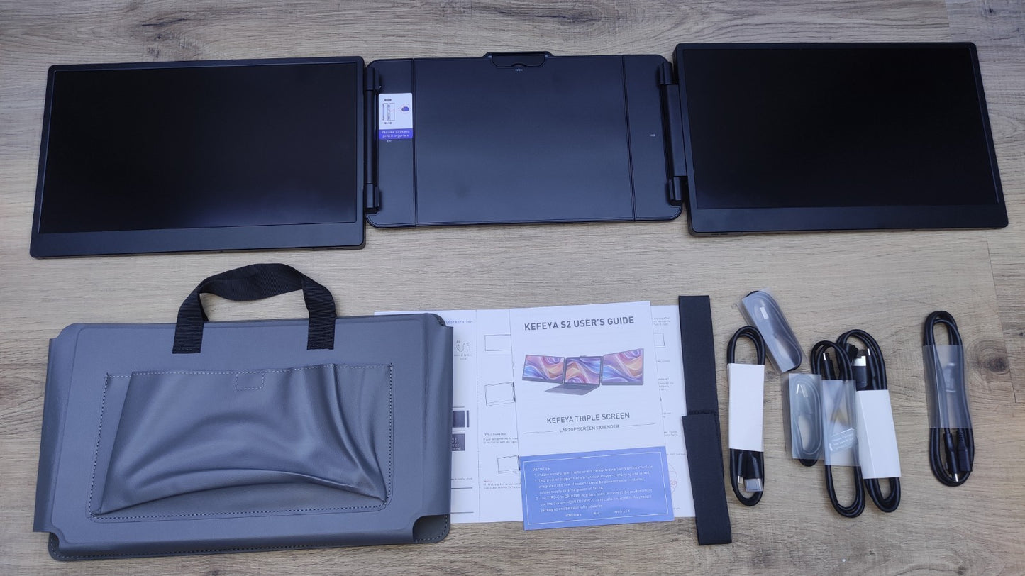 Kefeya S2 Portable Monitor Erweiterung für Laptop 14" HD Ready HDR HDMI USB-C