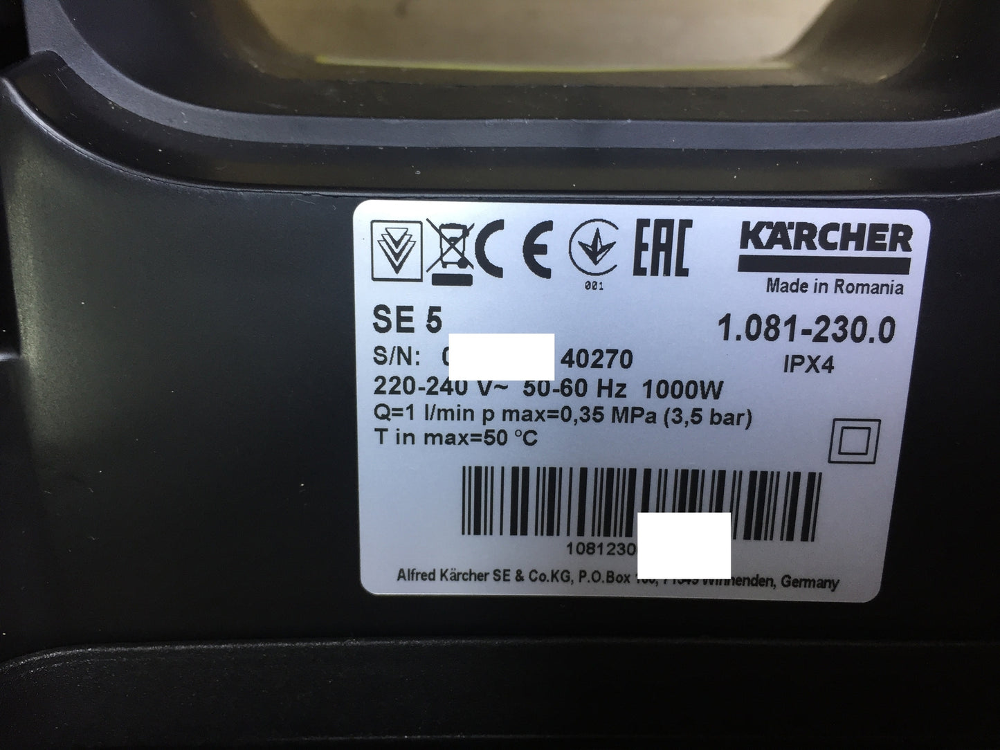 Kärcher SE 5 Trocken-/Waschsauger 1.081-230.0, I32223