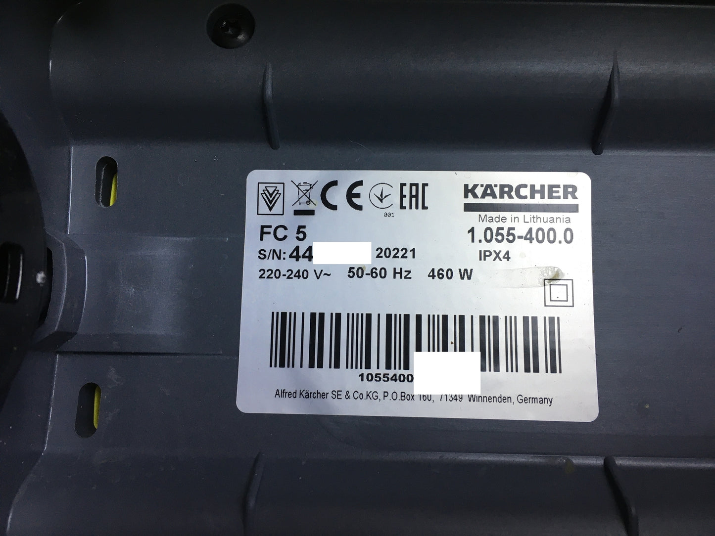 Kärcher FC 5 hard floor cleaner 1.055-400.0 electric floor cleaner, I31164